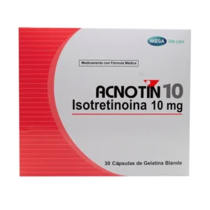 Isotretinoina Acnotin 10 mg Caja x 30 caps