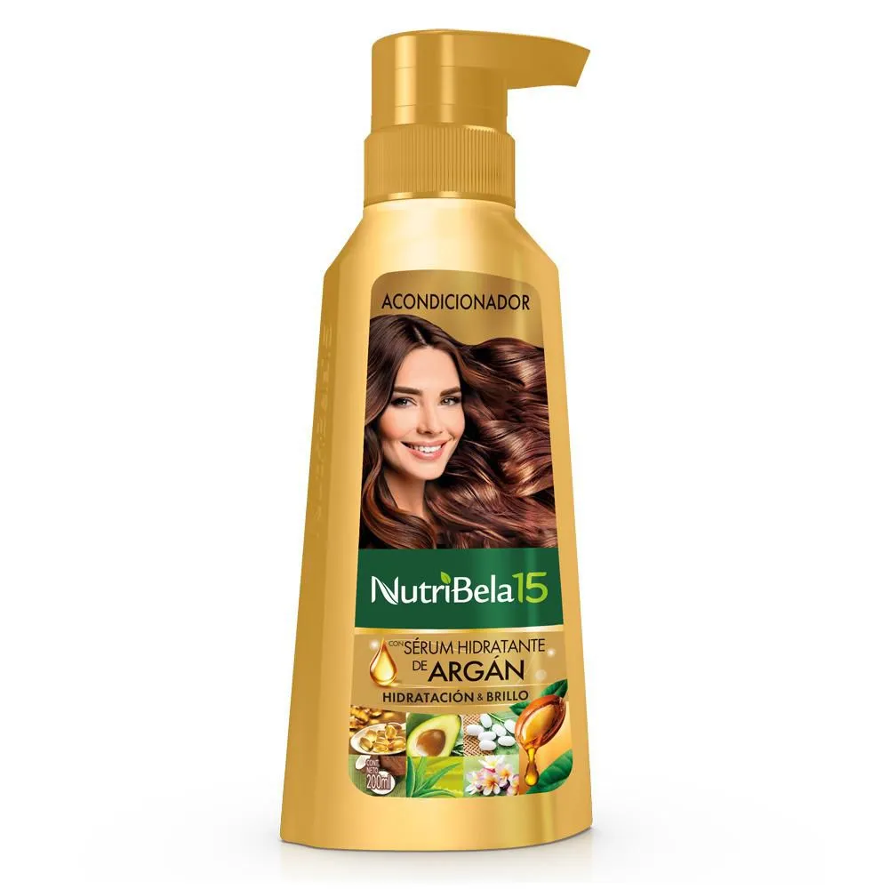 Nutribela 15 Acondicionador Serum Hidratante de Argán Frasco x 200ml