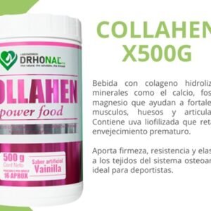 Colágeno Hidrolizado Collahen y uva tarro x 500 gr