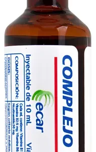 Complejo B Fco x 10 ml ampolla Ecar