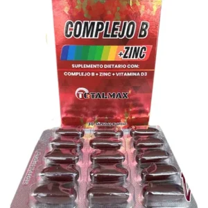 Complejo B + Zinc Caja x 30 capsulas Totalmax