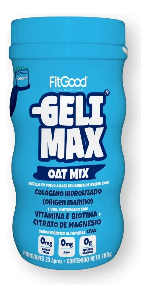 Colageno Marino Gelimax polvo x 700 gr + Vitamina E , biotina, citrato de magnesio