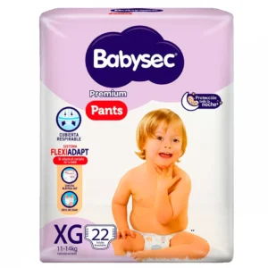 Pañal Babysec Premium Pants XG Paquete x 22 Und