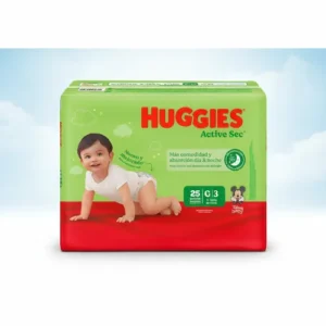 Pañal Huggies Active Sec Etapa 3 Pqte x 25