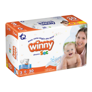 Pañal Winny Ultratrim Etapa 3 Paquete x 30
