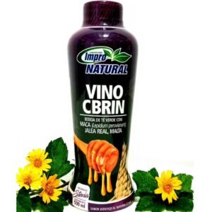 Vinocbrin x 500 ml te verde con maca jalea real y malta