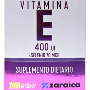 Vitamina E 400UI + Selenio 70mcg caja x 30 capsulas blandas zaraica