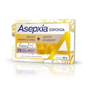 Jabon Asepxia Esponja Barra x 80 g