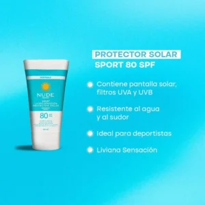Nude Bloqueador fps 80 fco x 40 ml