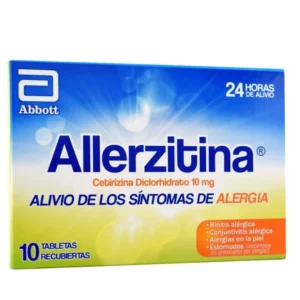Allerzitina 10 mg  - Caja x 10 tabletas