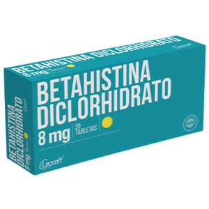 Betahistina Diclorhidrato 8mg Caja x 20 Tabletas