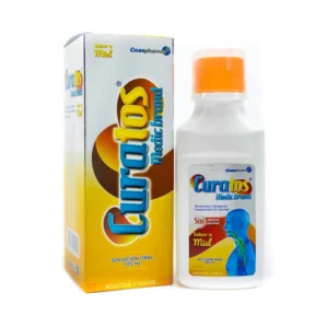 Bromhexina Guayacolato Curatos jarabe Frasco x 125 ml