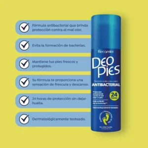 Deo pies Antibacterial Spray Fco x 180 ml