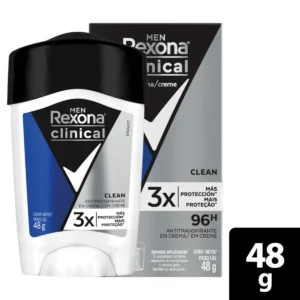 Rexona Clinical Men Clean Frasco x 48 gr crema