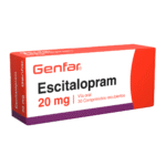 Escitalopram  20 mg Caja  x 30 Tabletas Genfar