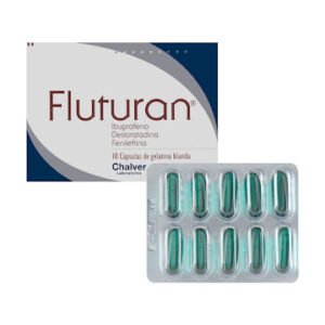 Fluturan 400 Ibuprofeno- Desloratadina- Fenilefrina caja x 10 capsulas