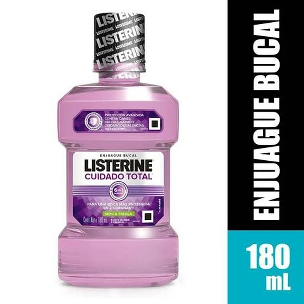 Listerine Cuidado Total Frasco x 180 ml