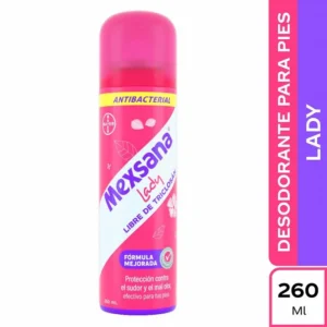 Desodorante Para pies Lady Mexsana Spray Frasco x 260ml