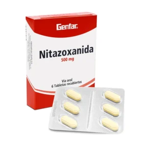 Nitazoxanida 500Mg Caja x 6 Tabletas