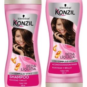 Konzil Shampoo + Acondicionador Seda Liquida Fco x 340 ml