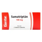Sumatriptan 100 mg Caja x 2 tabletas