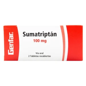 Sumatriptan 100 mg Caja x 2 tabletas