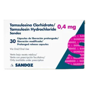 Tamsulosina 0.4mg  caja x 30 capsulas