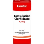 Tamsulosina 0.4 mg  caja x 30 capsulas