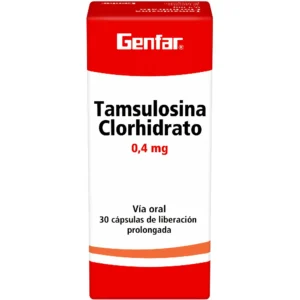 Tamsulosina 0.4 mg  caja x 30 capsulas