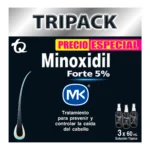 Minoxidil Forte 5% Caja x 3 Frascos