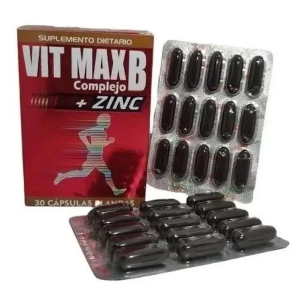 Vit Max B Complejo B + Zinc Caja x 30 Cap