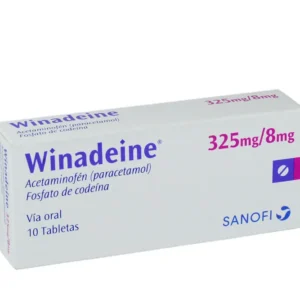 Acetaminofen + Fosfato de Codeina  Winadeine 325/8mg caja x 10 tab