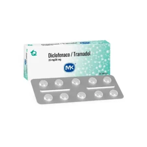 Diclofenaco Tramadol 25/25 Caja x 20 tab  MK