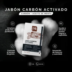 Jabón Carbón Activado Barra x 100gr
