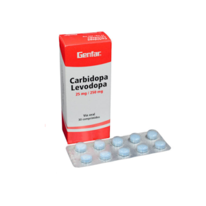 Levodopa Carbidopa 25/250mg caja x30 tabletas genfar
