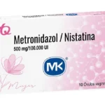 Metronidazol + nistatina 500/100.000 Caja x 10 ovulo vaginales