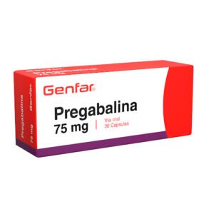 Pregabalina 75 mg  Caja x 30 cap
