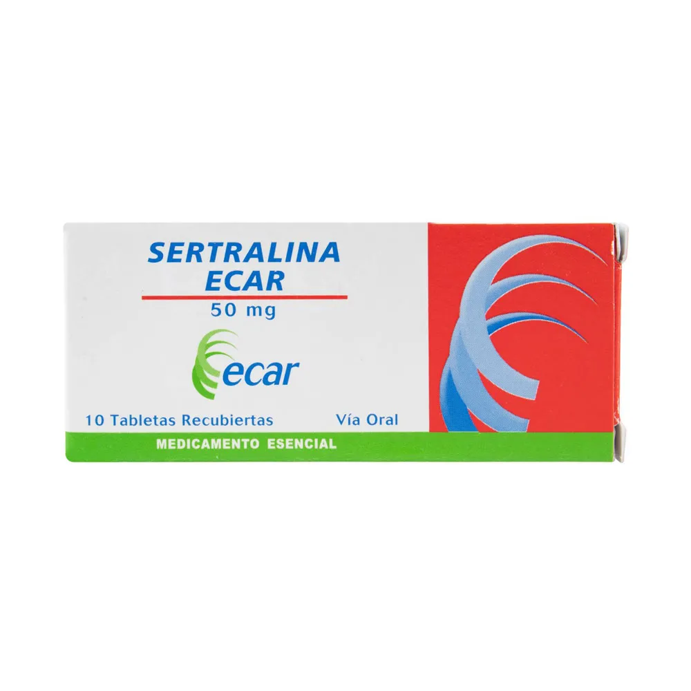 Sertralina 50 caja x 10 tabletas
