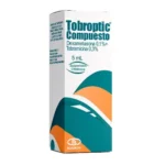 Dexametasona 0,1% + Tobramicina 0,3 % Tobroptic gotas oftalmicas frasco x 5 ml